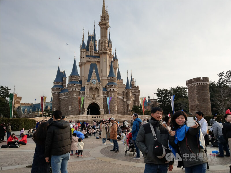 圖為日本東京迪士尼樂園。（中央社檔案照片）