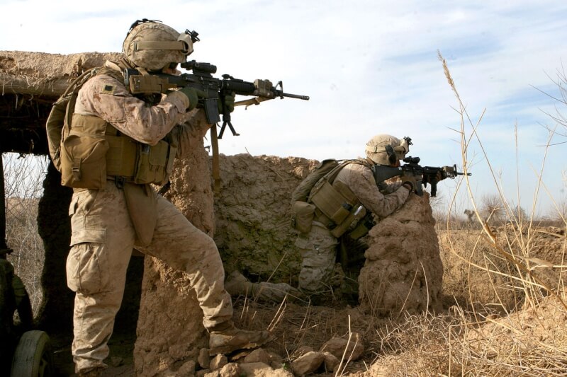 圖為對阿富汗作戰時的美軍陸戰隊員。（圖取自維基共享資源網頁，版權屬公有領域）