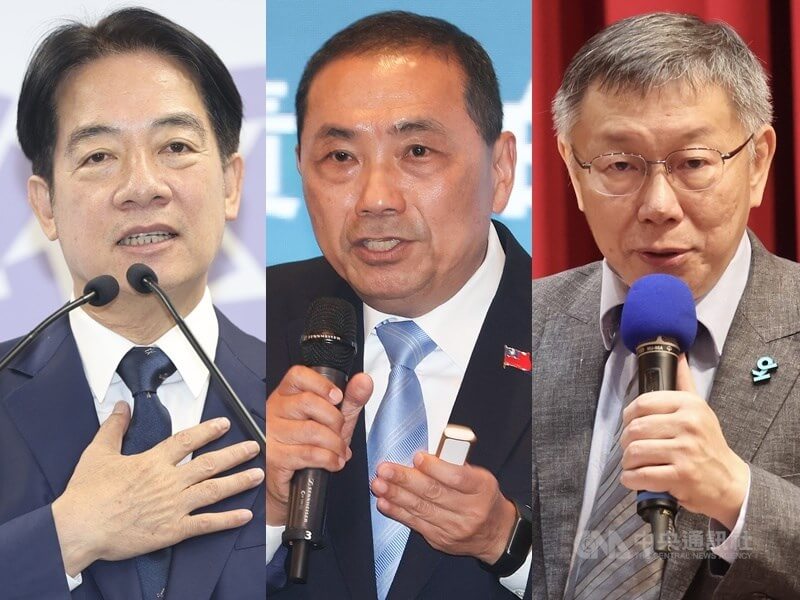 台灣選民將於下個月大選中選出新總統。（中央社檔案照片）