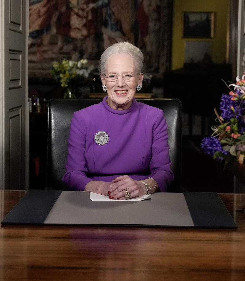 丹麥女王瑪格麗特二世在新年演說中宣布將退位。（圖取自facebook.com/detdanskekongehus）