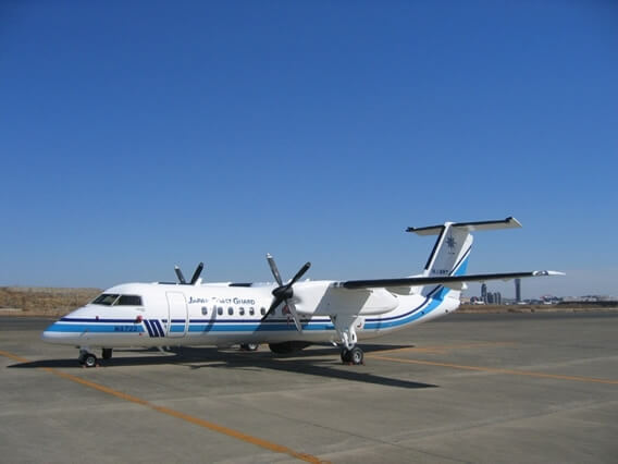 隸屬羽田機場基地的JA772A固定翼飛機。（圖取自海上保安廳網頁kaiho.mlit.go.jp）