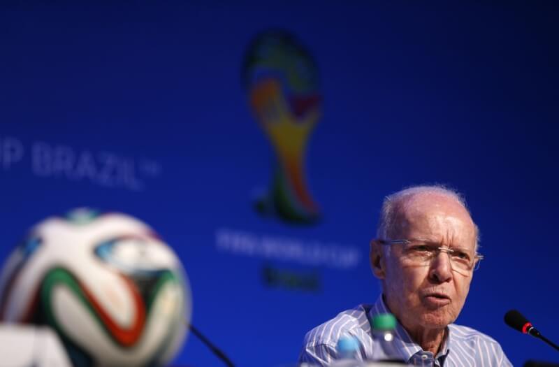 巴西足球傳奇人物札加洛因多重器官衰竭過世，享耆壽92歲。（路透社）