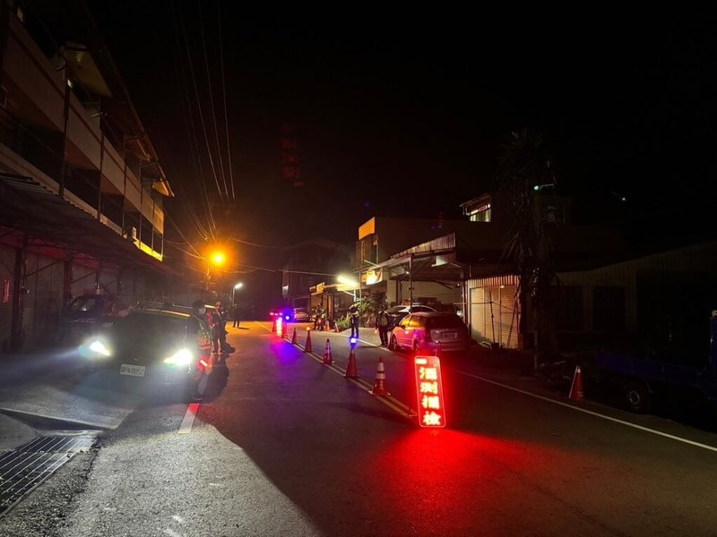 南投縣埔里鎮1月已發生2件酒後駕車致死案，南投縣警察局埔里分局17日宣布，即日起加強執法，尤其尾牙、春節、春酒期間。（埔里警分局提供）中央社記者蕭博陽南投傳真  113年1月17日