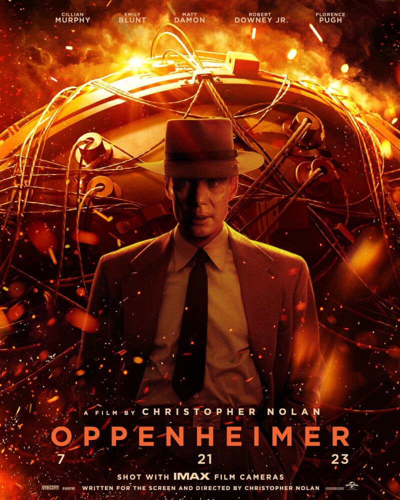 奧斯卡金像獎入圍名單23日揭曉，「奧本海默」榮獲13項提名。（圖取自facebook.com/OppenheimerMovie）