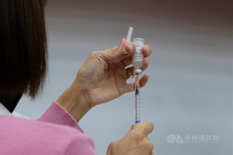 Novavax XBB疫苗接種示意圖。（中央社檔案照片）