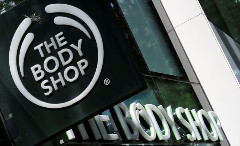 The Body Shop店面招牌。（路透社）
