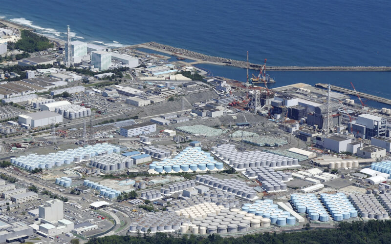 圖為福島第一核電廠。（共同社）