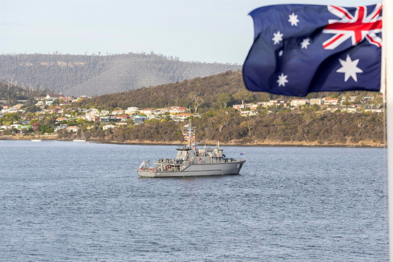 圖為澳洲海軍護衛艦。（圖取自twitter.com/Australian_Navy）
