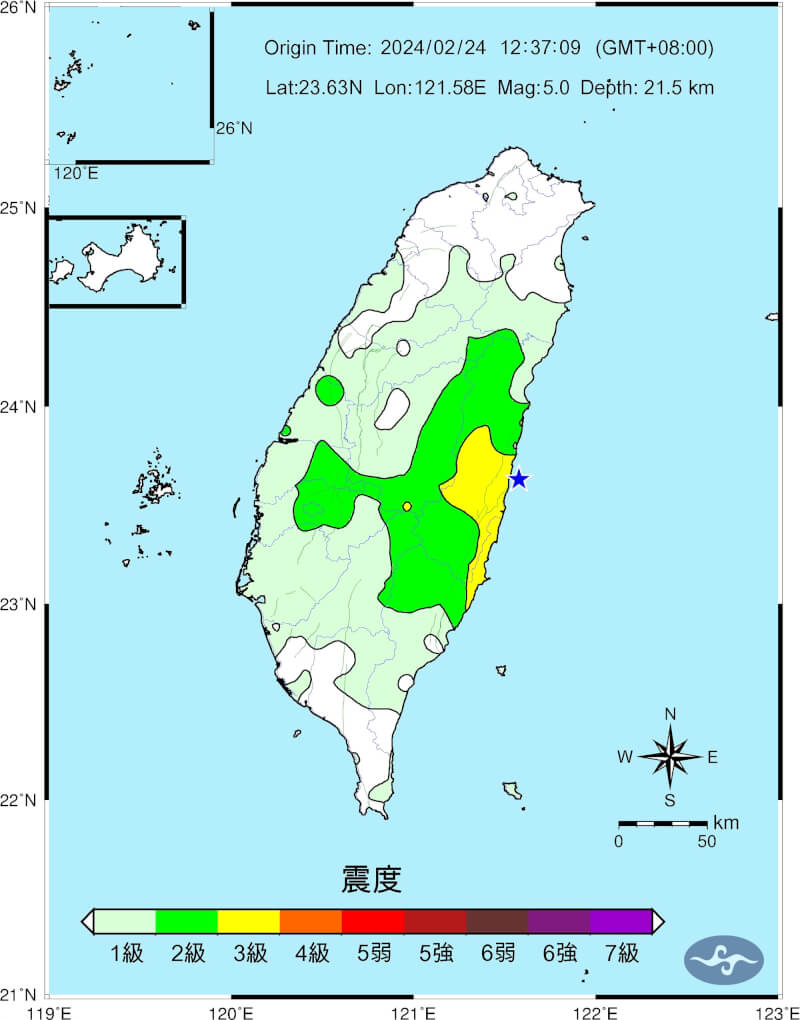 (圖取自中央氣象署網頁cwa.gov.tw)