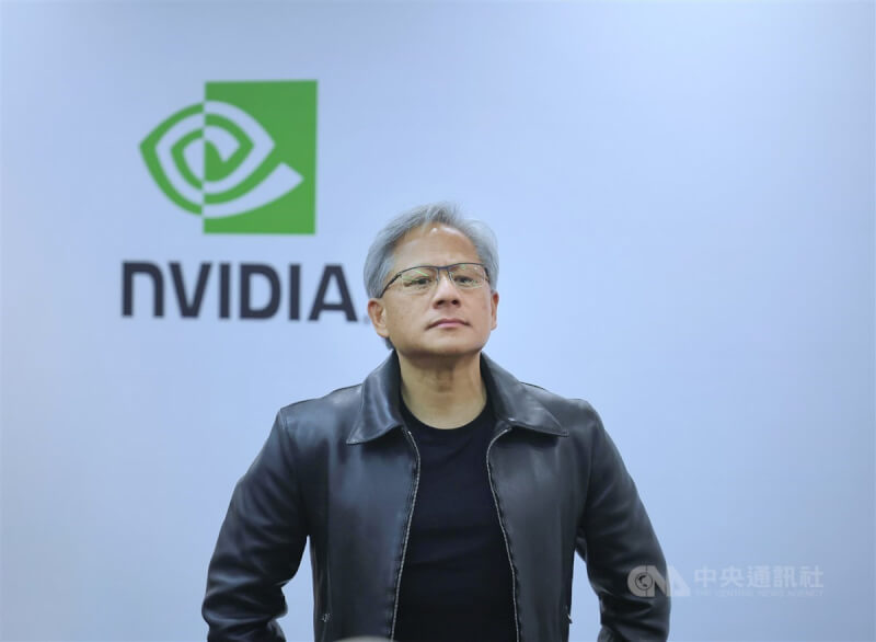 晶片設計大廠輝達（NVIDIA）執行長黃仁勳。（中央社檔案照片）