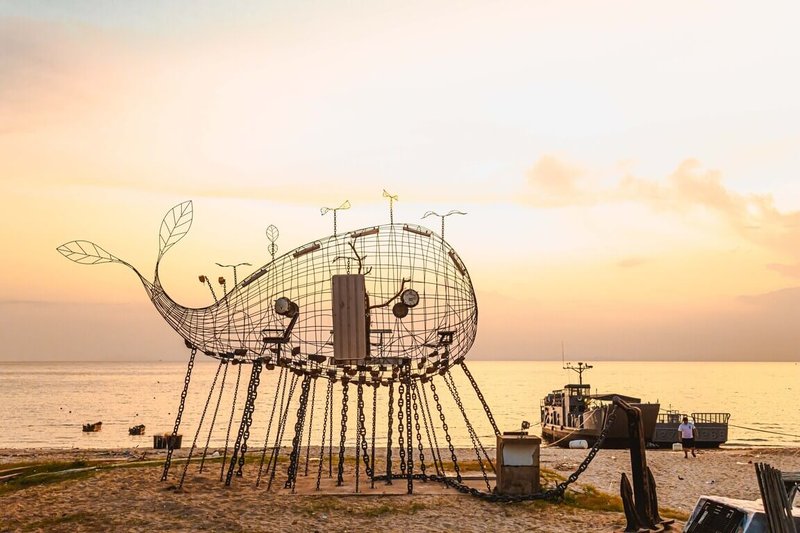 第2屆馬祖國際藝術島於2023年開展，其中策展計畫之一「島嶼風景」獲得2024年iF Design設計獎。圖為策展計畫作品之一「海就是我的陸」。（中華文化總會提供）中央社記者王寶兒傳真  113年3月5日