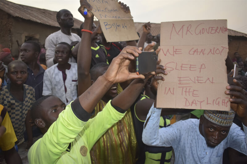 奈及利亞卡杜納州庫里加鎮一所公立學校7日遇襲，287名學生被擄走。（美聯社）
