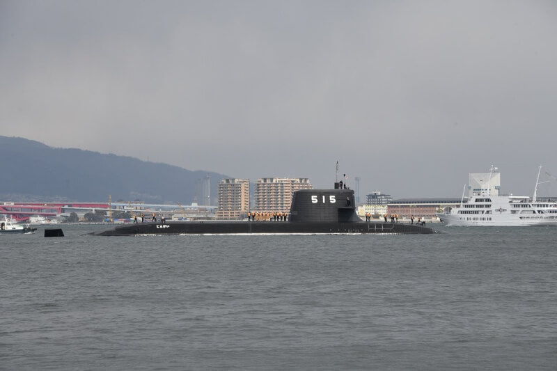 迅鯨號8日交艦給日本政府防衛省正式服役。（圖取自twitter.com/JMSDF_PAO）