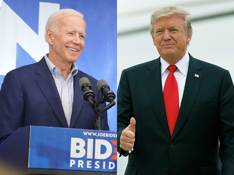 美國總統拜登（左）和前總統川普（右）將在2024年總統大選再度對決。（左圖取自facebook.com/joebiden、右圖取自facebook.com/DonaldTrump）