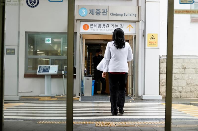 圖為韓國首爾延世大學附屬世福蘭斯醫院一景。（路透社）