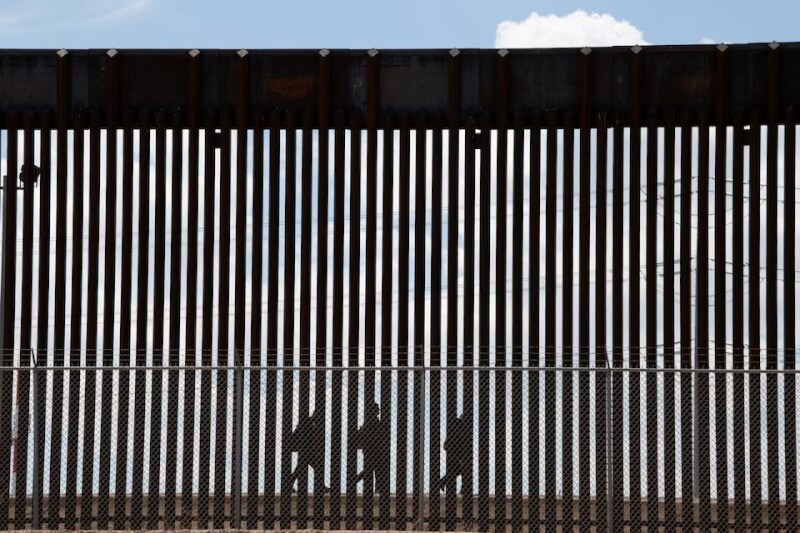 圖為德州的美墨邊界圍牆。（路透社）
