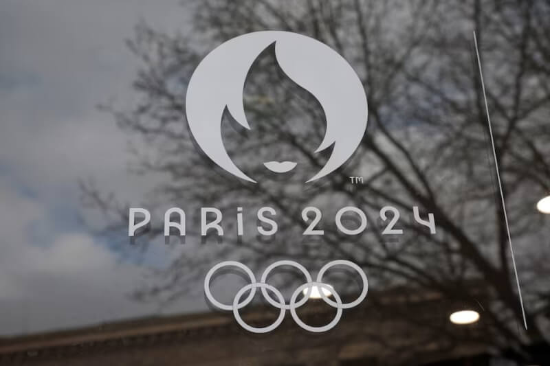 圖為2024巴黎奧運標誌。（路透社）