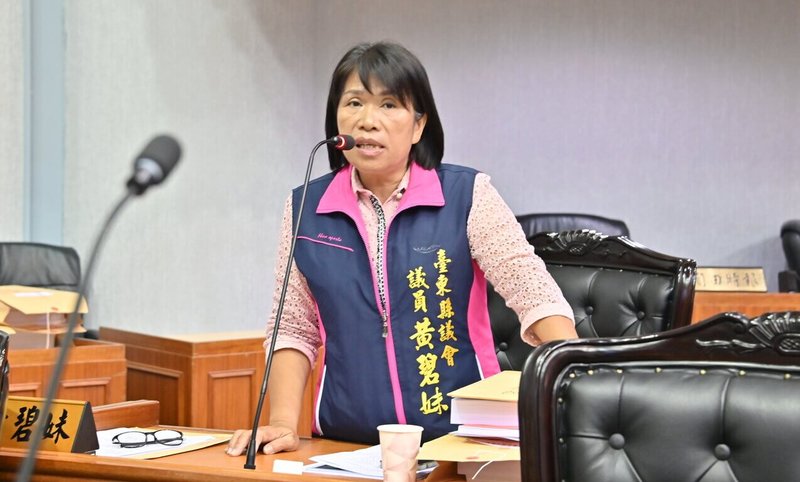 親民黨台東縣議員黃碧妹涉嫌詐領議會出席費等津貼新台幣4900元，一、二審均判處1年10月徒刑，褫奪公權1年，緩刑2年，20日最高法院駁回上訴，定讞。最高法院指出，黃碧妹獲緩刑定讞，雖免入監執行，但因地方制度法規定，將解除縣議員職務。（台東縣議會提供）中央社記者盧太城台東傳真  113年3月21日