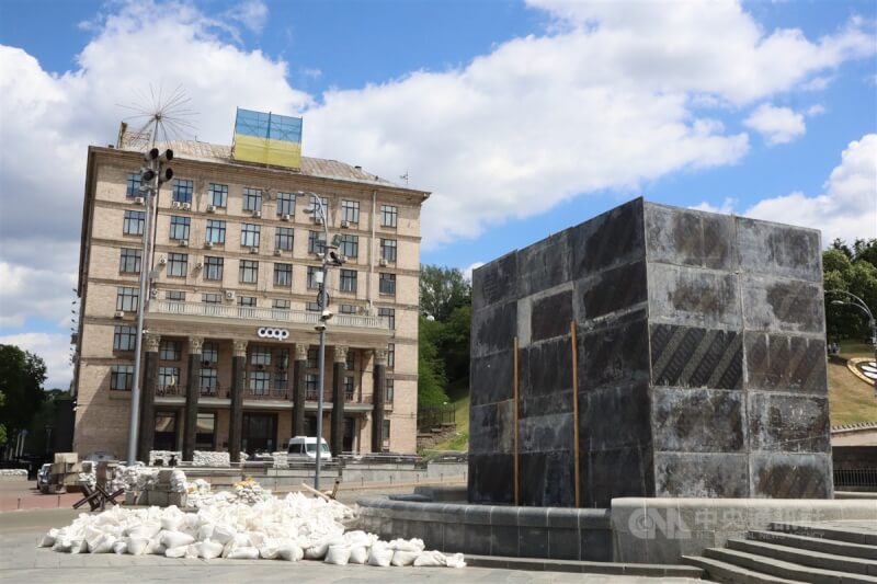 圖為烏克蘭首都基輔獨立廣場一隅。（中央社檔案照片）