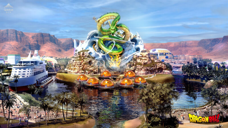 沙烏地阿拉伯將打造全球首座七龍珠主題樂園。（圖取自twitter.com/qiddiya_en）