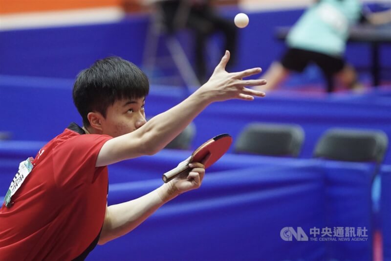 台灣桌球選手林昀儒。（中央社檔案照片）