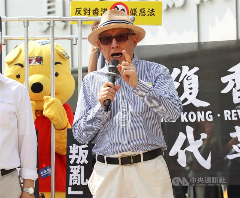 聯華電子創辦人曹興誠(圖)到場聲援並發表短講。中央社記者謝佳璋攝 113年3月23日