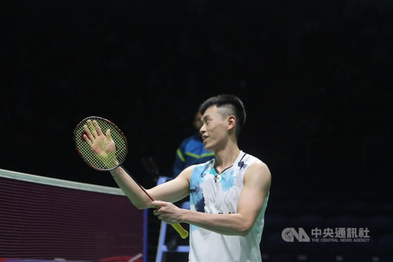 台灣羽球選手林俊易。（中央社檔案照片）