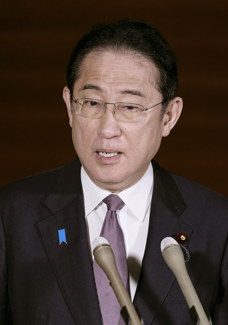 日本首相岸田文雄。（共同社）