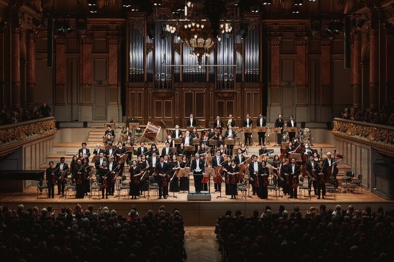 NSO國家交響樂團以台灣愛樂（Taiwan Philharmonic）之名踏上歐洲巡演，首站台灣時間4日凌晨在瑞士蘇黎世音樂廳登場，獲觀眾迴響熱烈。（NSO國家交響樂團提供）中央社記者趙靜瑜傳真  113年4月4日