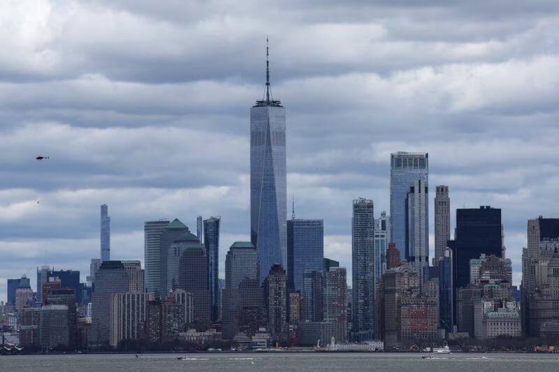 圖為紐約曼哈頓市景。（路透社）