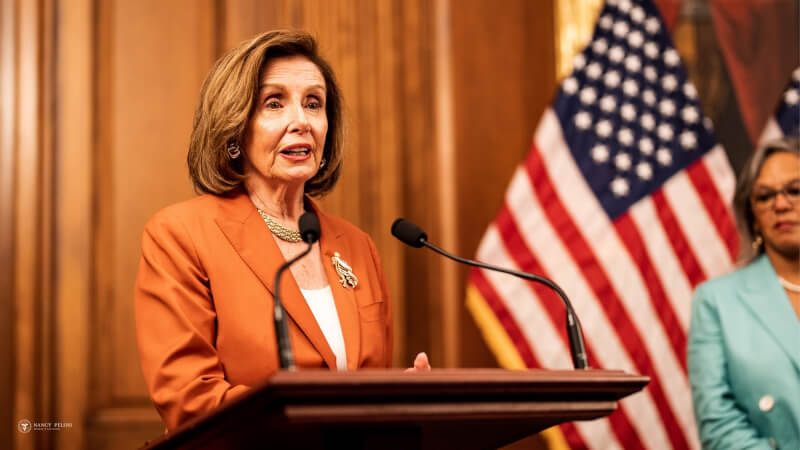 美國聯邦眾議院前議長裴洛西。（圖取自twitter.com/SpeakerPelosi）