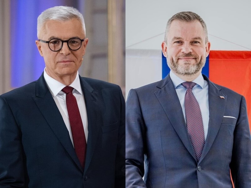 斯洛伐克6日舉行總統決選，親西方前外交部長柯爾喬克（左圖）將與國會議長佩拉格利尼（右）一決高下。（左圖取自facebook.com/ivan.korcok、右圖取自facebook.com/pellegrini.peter）