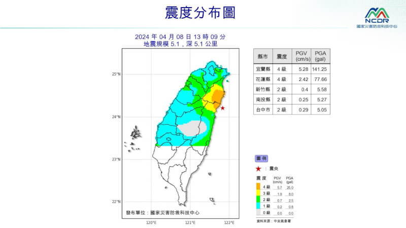 (圖取自國家災害防救科技中心LINE帳號)