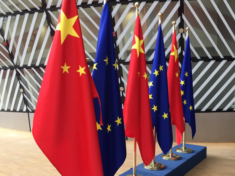 「中國歐盟商會」主席彥辭表示，歐中貿易緊張可能演變成全面的貿易戰。（圖取自twitter.com/EU_Commission）