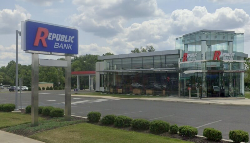 圖為共和第一銀行位於紐澤西州的分行。（圖取自Google地圖網頁google.com/maps）