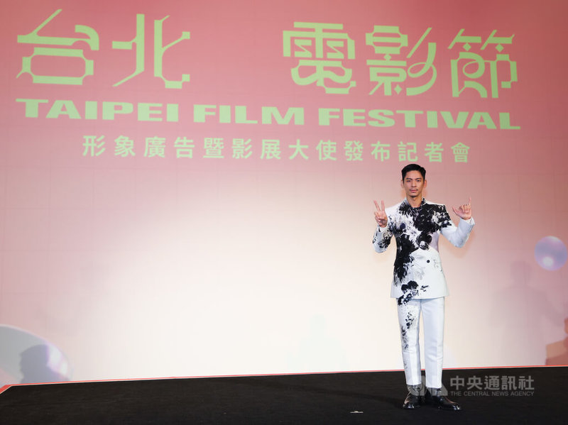 第26屆台北電影節影展大使暨影展廣告發布記者會2日下午在台北舉行,影展大使林柏宏(圖)與導演傅天余為睽違15年再次合作,以「時間帶走的,電影留下了」為主題完成今年影展形象廣告。中央社記者張新偉攝 113年5月2日
