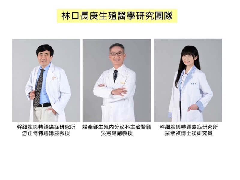 長庚醫院研究發現,人類胚胎幹細胞的醣脂會促進母體與胚胎間溝通與免疫耐受性,可能有助於胚胎著床,研究成果已刊登國際知名期刊「發育細胞(Developmental Cell)」,最快在3年後可應用於人工生殖技術。圖為林口長庚生殖醫學團隊。(長庚醫院提供)中央社記者曾以寧傳真 113年5月8日