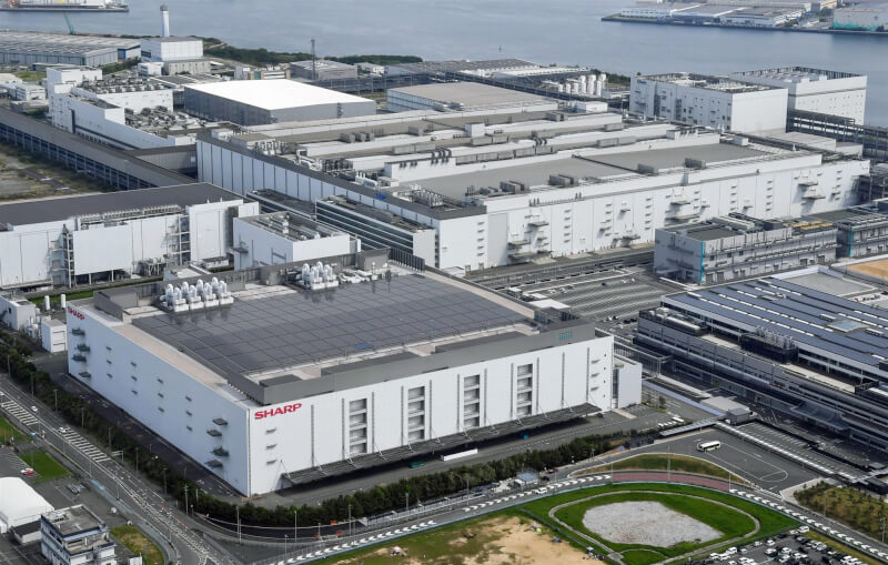 日本夏普的大阪堺工廠將轉型為人工智慧AI數據中心。（共同社）