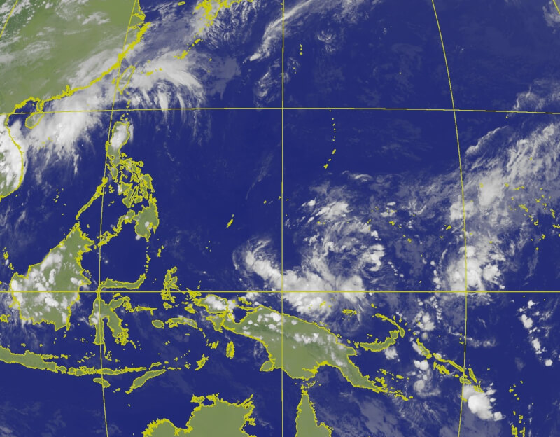 20日晚間6時10分衛星雲圖。(圖取自中央氣象署網頁cwa.gov.tw)