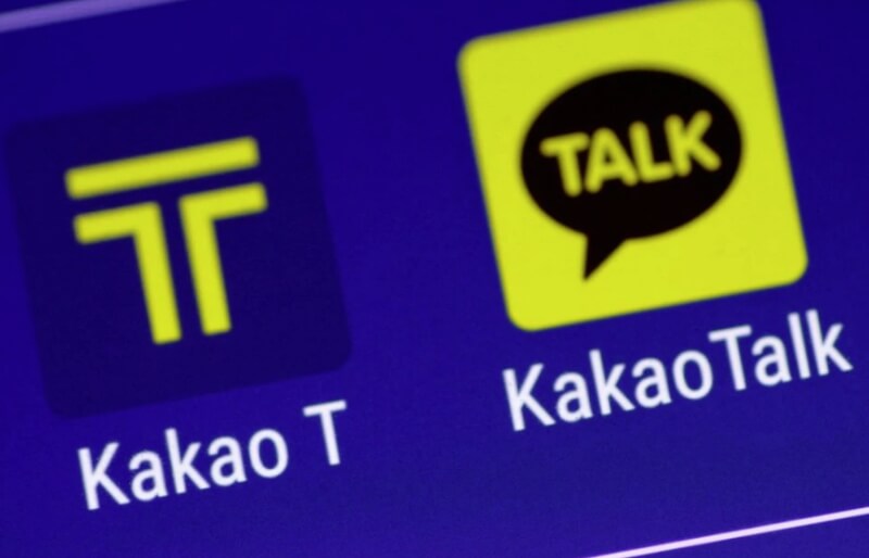 KakaoTalk是韓國國內最多用戶使用的通訊軟體服務。（路透社）