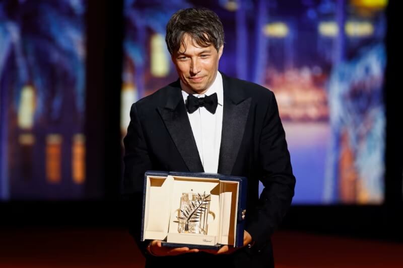 美國導演史恩貝克的劇情片「阿諾拉」25日獲頒坎城影展金棕櫚獎。（路透社）