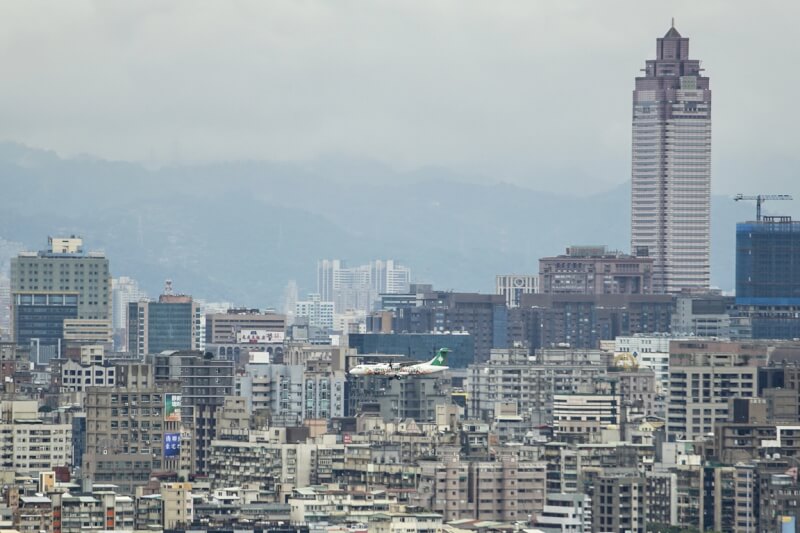 圖為台北市區景觀。（中央社檔案照片）