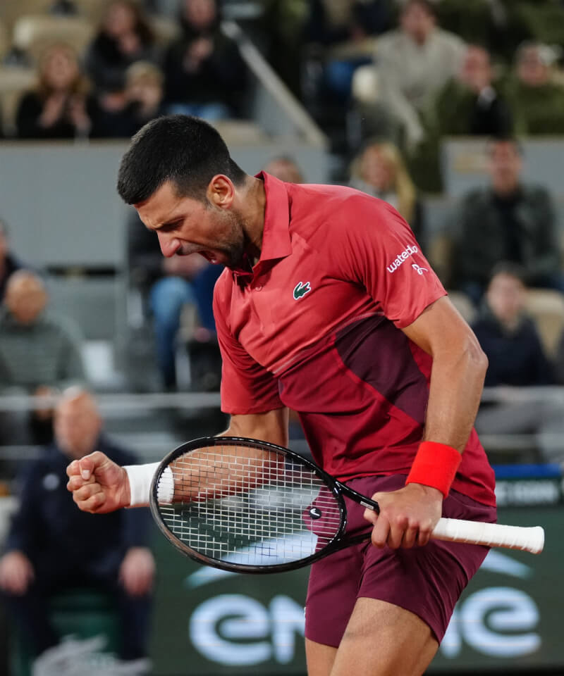 網球選手喬科維奇。（圖取自x.com/rolandgarros）