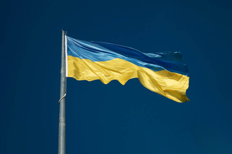 烏克蘭國旗。（圖取自Unsplash圖庫）