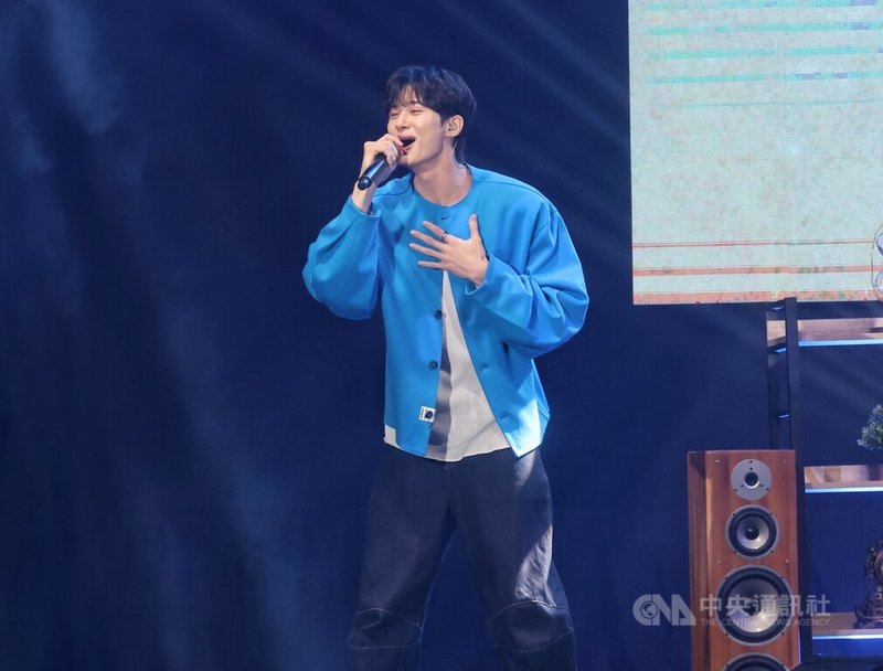 韓星邊佑錫主演韓劇「背著善宰跑」爆紅，8日在台灣大學綜合體育館舉辦粉絲見面會。中央社記者張皓安攝  113年6月8日