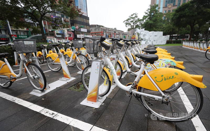 圖為北市YouBike。（中央社檔案照片）