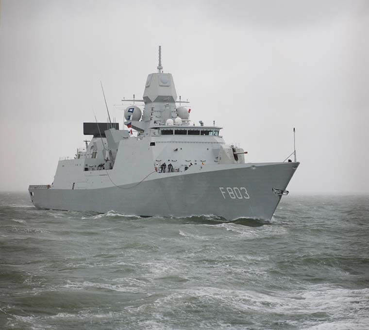 荷兰军舰卓普号。（图取自维基百科共享资源，作者Royal Netherlands Navy）