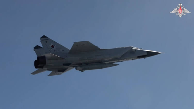 超音速攔截機米格-31戰鬥機。(Russian Defence Ministry/Handout via 路透社)
