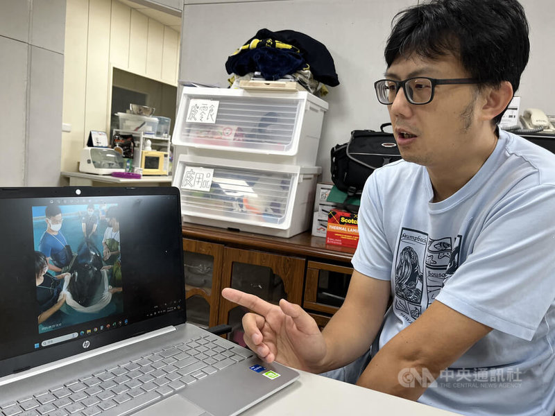 中華鯨豚協會秘書長曾鉦琮指出,目前擱淺動物的救援上,最大困境是經費和民眾的認知教育,協會將發起北台灣鯨豚、海龜守護行動,盼政府能支持長期科學調查、監測和研究分析計畫。中央社記者葉臻攝 113年6月22日