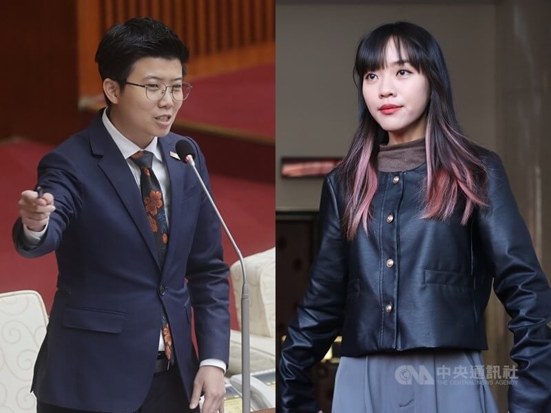 左為台北市議員苗博雅，右為立法委員黃捷。（中央社檔案照片）